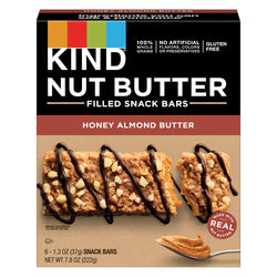 Kind Nut Filled Honey Almond Butter Bars - 7.8 OZ 8 Pack