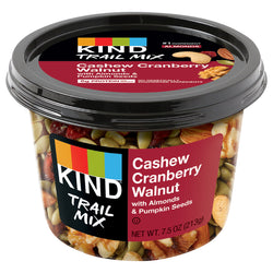 Kind Cashew Cranberry Walnut Trail Mix - 7.5 OZ 6 Pack