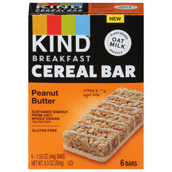 Kind Peanut Butter Breakfast Cereal Bars - 9.3 OZ 6 Pack