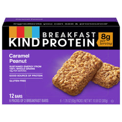Kind Caramel Peanut Breakfast Protein Bars - 10.58 OZ 5 Pack