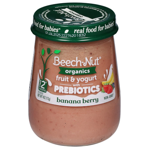 Beech-Nut Organics Stage 2 (6 Months+) Banana Berry 4 oz - 10 Pack