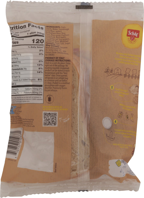 Schar Gluten-Free Deli Style Sourdough Bread 8.5 oz
