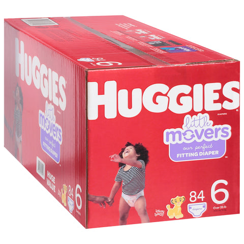 Huggies Little Movers 6 (Over 35 lb) Disney Baby Diapers Huge Value Size 6 (Over 35 lb) 84 ea