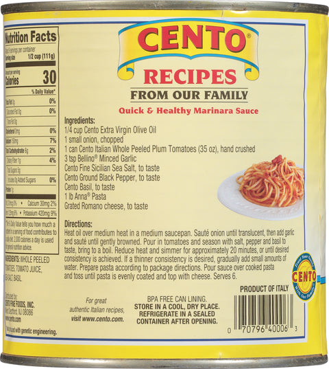 Cento Tomatoes Peeled Italian 35 OZ