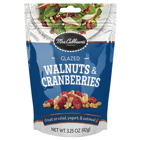 Mrs Cubbison's Glazed Walnuts And Cranberries 3.25 OZ