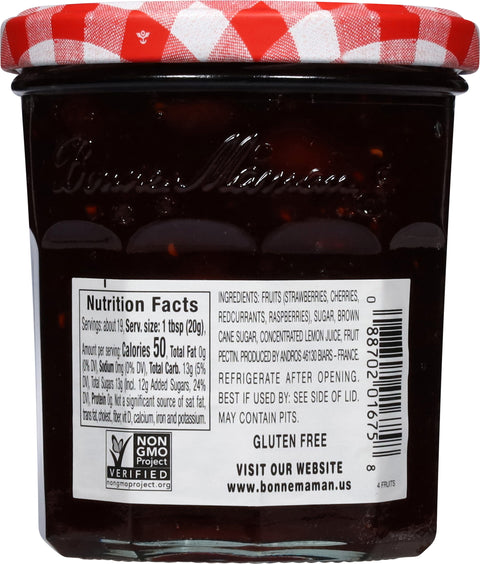 Bonne Maman Four Fruits Preserves 13 OZ