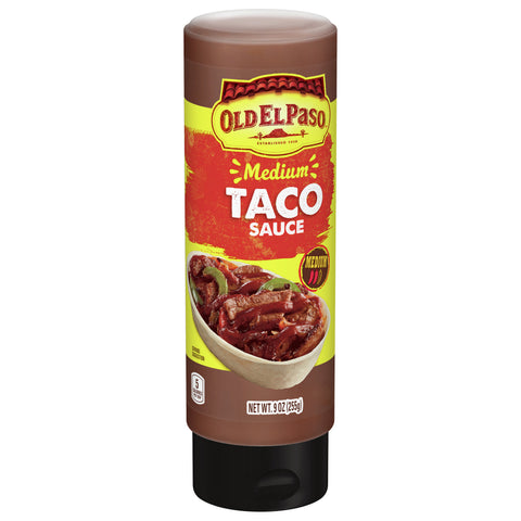 Old El Paso Medium Taco Sauce Squeeze 9 OZ