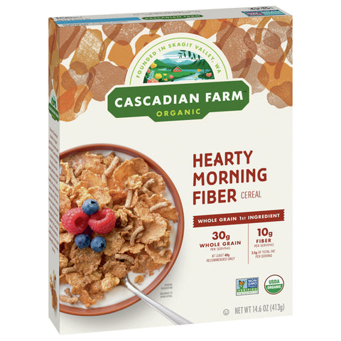 Cascadian Farm Organic Hearty Morning Fiber Cereal 14.6 OZ