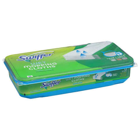 Swiffer Fresh Scent Wet Mopping Cloths 12 Wet Cloths - 6 Pack