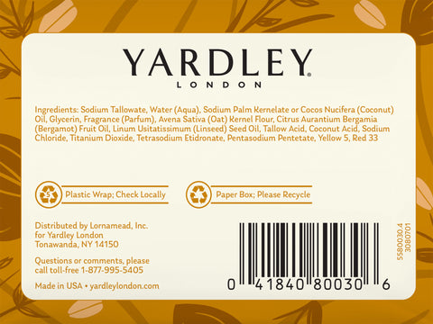 Yardley Soap Bar Oat & Almond 8.5 OZ