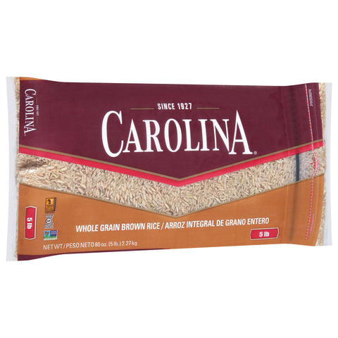 Carolina Rice Brown Long Grain Bag 80 OZ