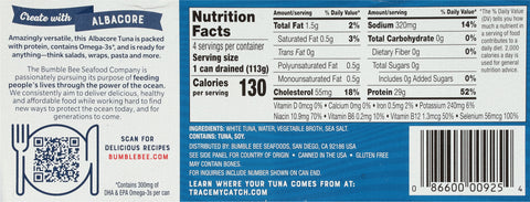 Bumble Bee Tuna Albacore Solid White In Water 20 OZ
