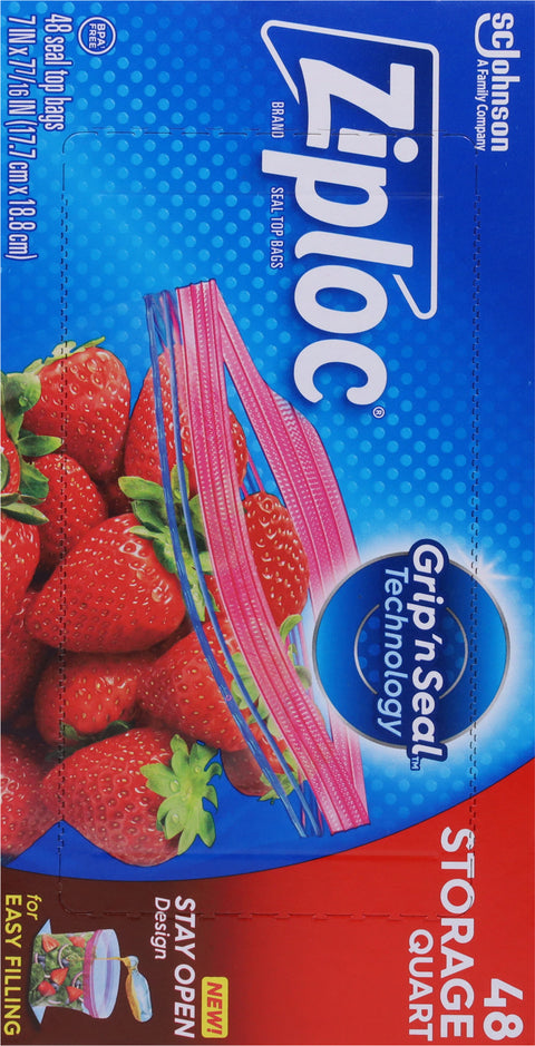 Ziploc Storage Bags Quart 48 CT