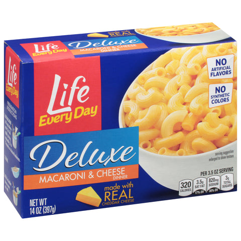 Life Every Day Deluxe Macaronic & Cheese Dinner 14 oz - 12 Pack