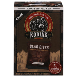 Kodiak Bear Bites Multi Serve Chocolate Graham Crackers - 8.47 OZ 6 Pack
