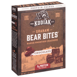 Kodiak Cakes Bear Bites Chocolate Graham Crackers - 9 OZ 8 Pack