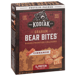 Kodiak Cakes Bear Bites Cinnamon Graham Crackers - 9 OZ 8 Pack