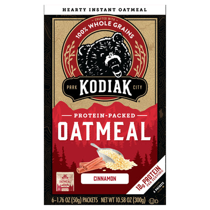 Kodiak Cakes Oatmeal Unleashed Cinnamon - 10.58 OZ 6 Pack