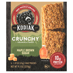 Kodiak Cakes Maple Crunchy Granola Bars - 9.5 OZ 12 Pack