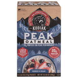 Kodiak Peak Oatmeal Berries And Cream - 10.58 OZ 6 Pack