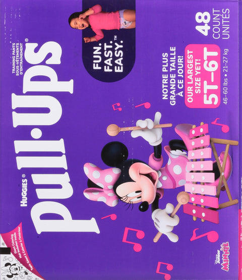 Pull-Ups Girls' Potty Training Pants, 5T-6T (50+ lbs), 48 Count 