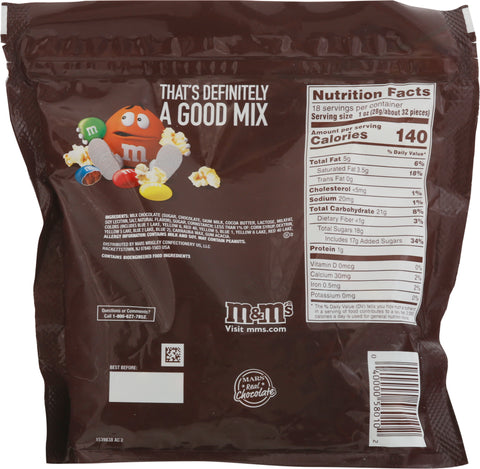 M&M's Milk Chocolate Chocolate Candies Family Size 18.0 oz