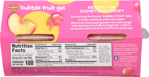 Del Monte Peaches and Boba in Strawberry Bubble Fruit Gel 4