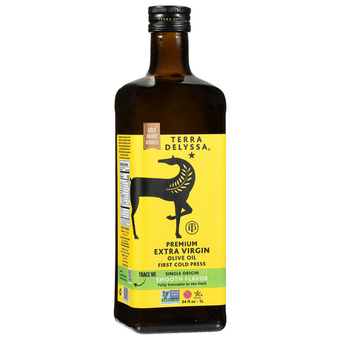 Terra Delyssa Premium Extra Virgin Smooth Flavor Olive Oil 34 fl oz - 6 Pack