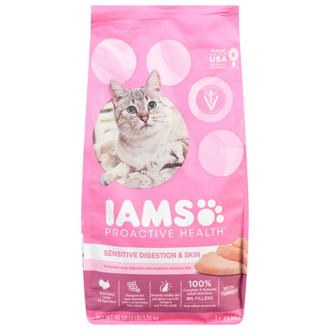Iams Proactive Health Sensitive Digestion & Skin With Turkey 3 LB