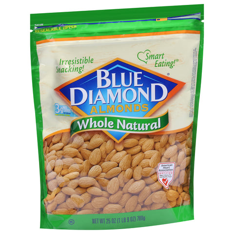 Blue Diamond Whole Natural Almonds 25 OZ