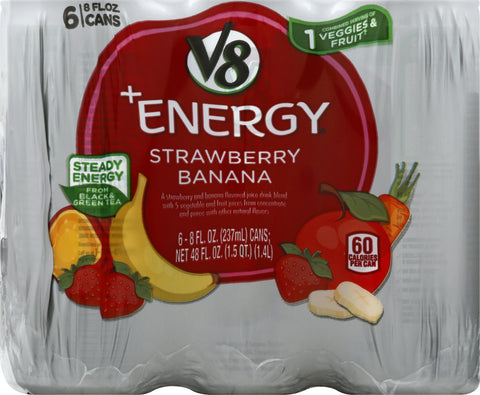 V8 Strawberry Banana Energy Drink 48 FZ
