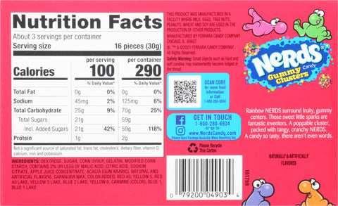 Nerds Gummy Clusters Theater Box 3 OZ