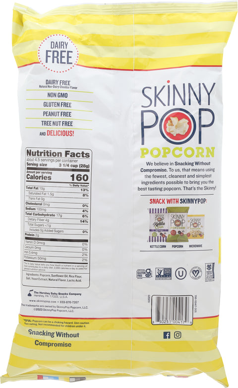 Skinny Pop Gluten Free White Cheddar Popcorn 4.4 OZ