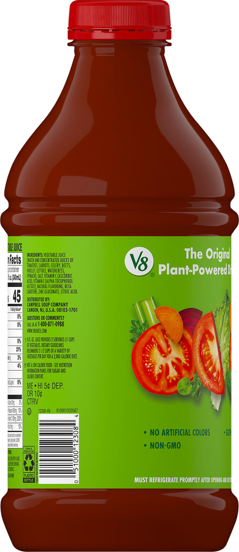V8 100% Vegetable Juice Antioxidant 46 FZ