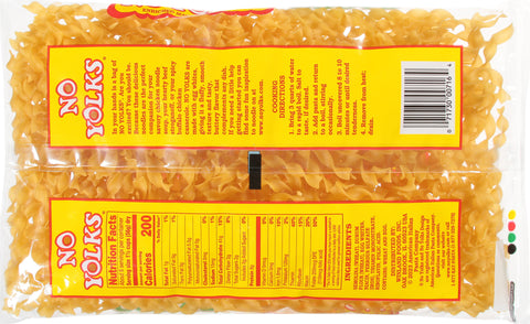 No Yolks Broad Egg Noodles  12 OZ