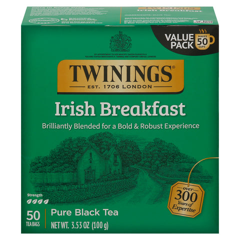 Twinings Irish Breakfast Black Tea 50 CT