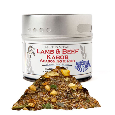 Gustus Vitae Lamb + Beef Kabob Seasoning - 1.5 OZ 8 Pack