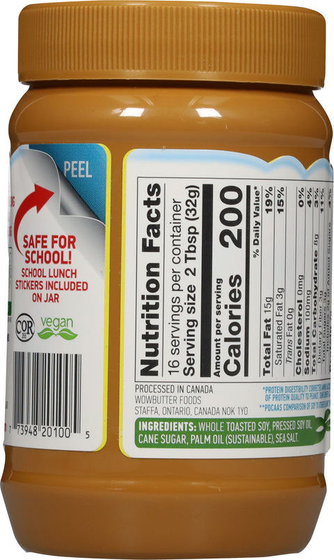 Wowbutter Peanut Free Creamy Spread 17.6 OZ