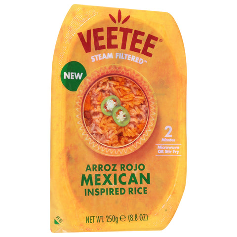 Veetee Steam Filtered Mexican Inspired Arroz Rojo Rice 8.8 oz