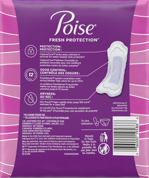 Poise Under Garments Extra Absorbent Large 20 CT