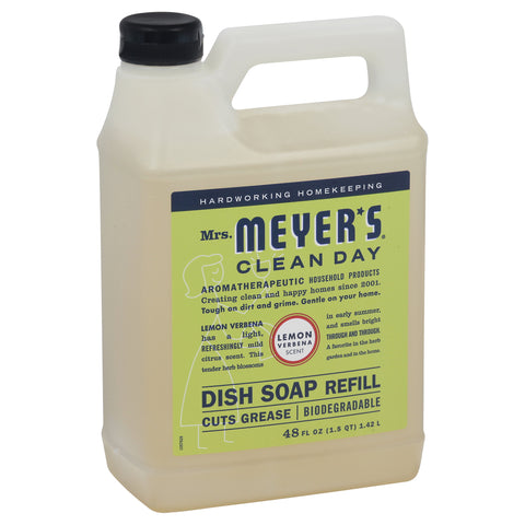 Mrs. Meyer's Dish Soap Refill Lemon Verb - 48 FZ 6 Pack