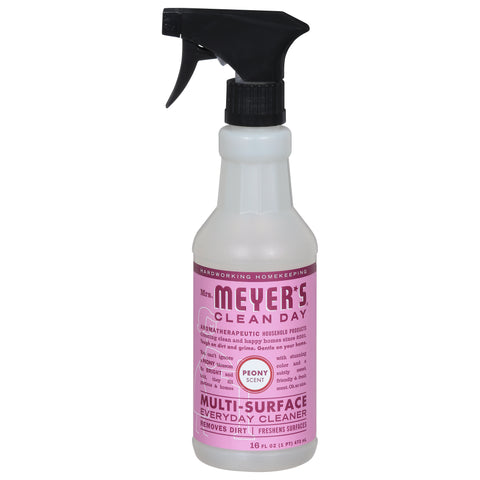 Mrs. Meyer's Multi-Surface Cleaner Peony - 16 FZ 6 Pack