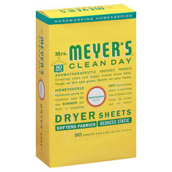 Mrs. Meyer'S Dryer Sheets Honeysuckle - 80 CT 12 Pack