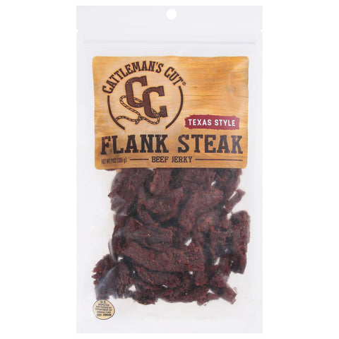 Cattleman's Cut Texas Style Flank Steak Beef Jerky 9 oz - 6 Pack