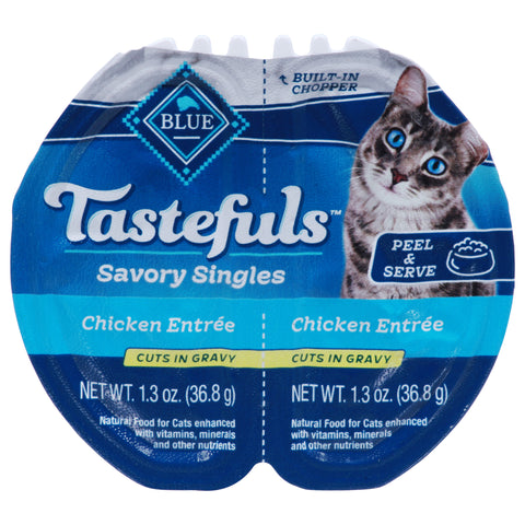 Blue Buffalo Blue Tastefuls Savory Singles Cuts in Gravy Chicken Entree Food for Cats 2
