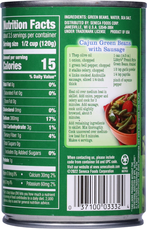 Libby's Green Beans French Style 14.5 OZ