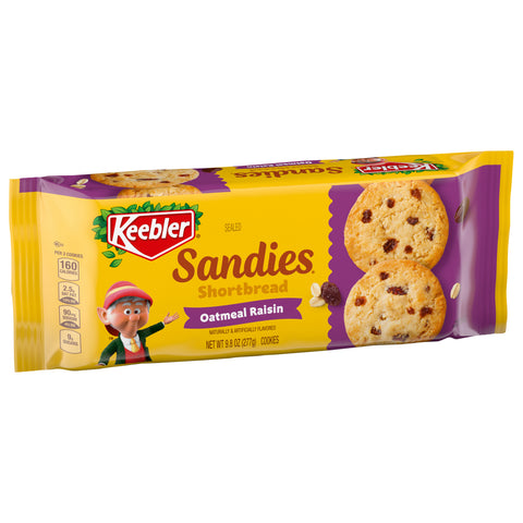 Keebler Sandies Oatmeal Raisin Cookies, Pantry Pack, 9.8oz/277g