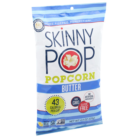 Skinny Pop Gluten Free Real Butter Popcorn 4.4 OZ