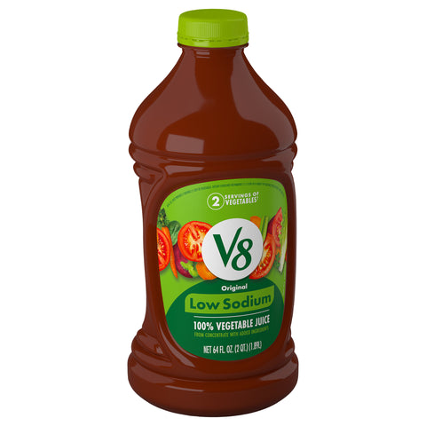 V8 100% Vegetable Juice Low Sodium 64 FZ