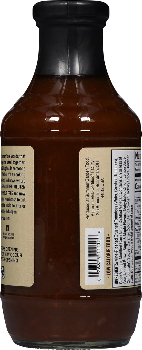 G Hughes Sugar Free Maple Brown Sugar BBQ Sauce 18 OZ